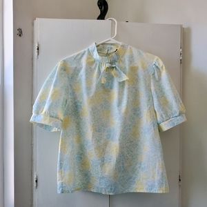 Vintage floral print TS Reed top